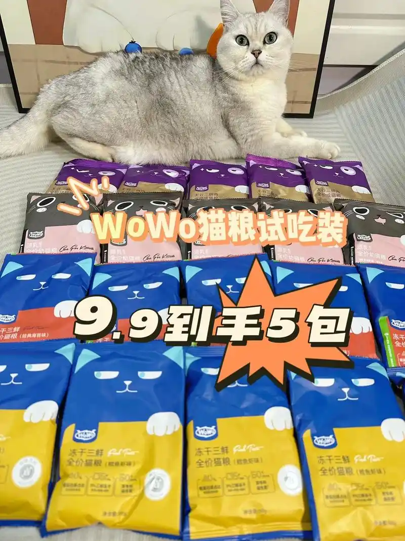 wowo家猫粮也出试吃装了