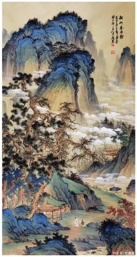 工笔山水画图片大全工笔山水画图片大全白描
