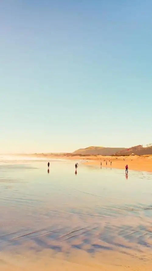 小清新海边沙滩风景,高清图片,手机锁屏桌面-壁纸族