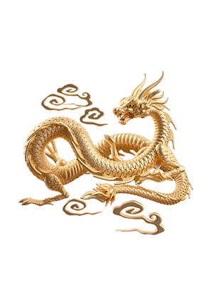 c4d立体龙抬头中国龙形象模型