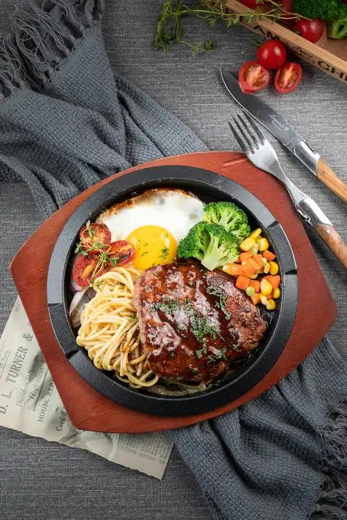 徐州美食摄影#西餐档口的菜品拍摄,意面,牛排,小吃