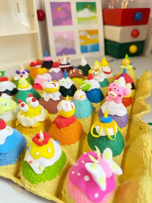 鸡蛋盒别扔 废物利用 改造小甜品蛋糕9007