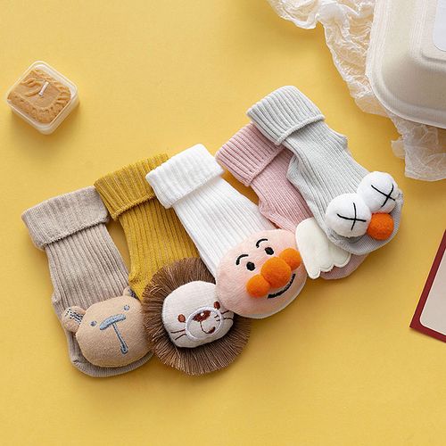 婴儿袜子春秋纯棉3月初生宝宝卡通秋冬季可爱儿童袜子016岁