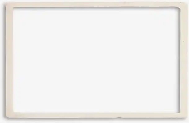 白色长方形立体边框