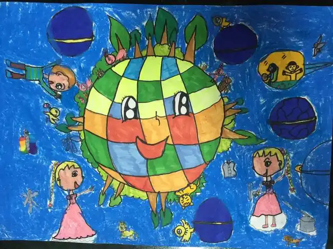 2016年淄博电视台"首届青少年电视书画大赛"儿童画班学员参赛作品欣赏