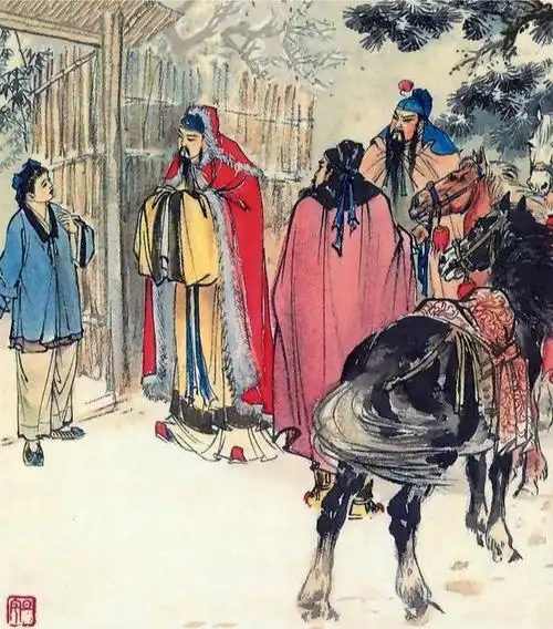 刘旦宅《三顾茅庐》