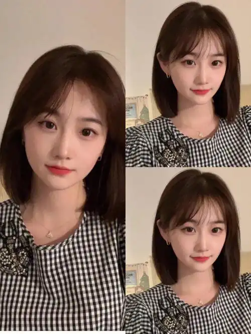 适合圆脸韩系锁骨发型