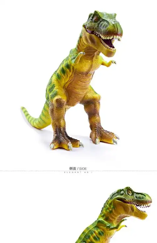 recur软胶恐龙玩具仿真动物模型侏罗纪世界儿童超大号霸王龙暴龙_聚惠