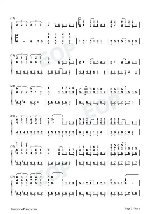 富士山下钢琴简谱-陈奕迅演唱-看谱啦