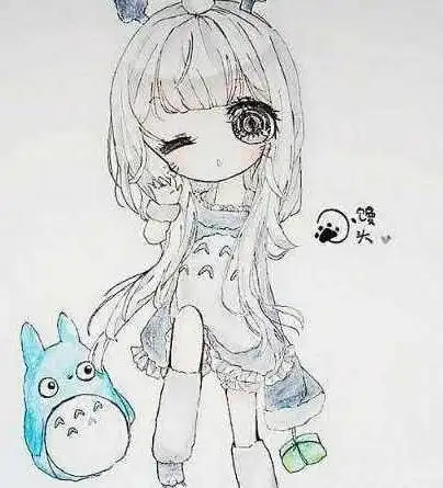 十二星座古装简笔画水瓶座