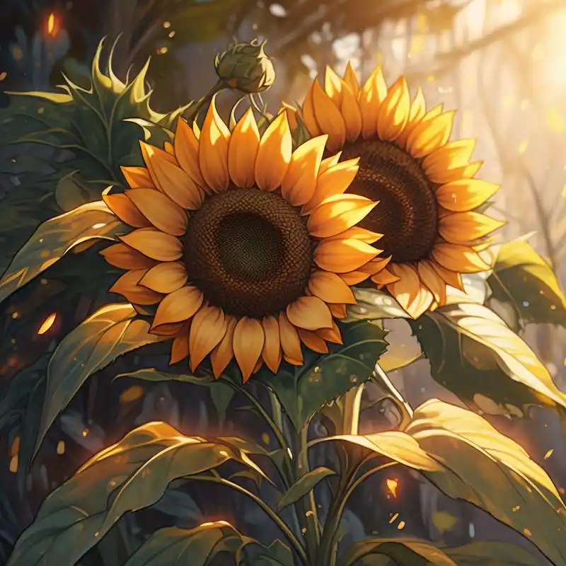 97向日葵头像,满满的正能量94 向日葵的花语是:入目无他人,四下皆