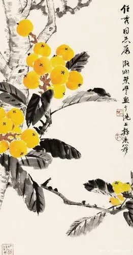 枇杷已熟粲金珠,桑落初尝滟玉蛆——国画枇杷作品欣赏