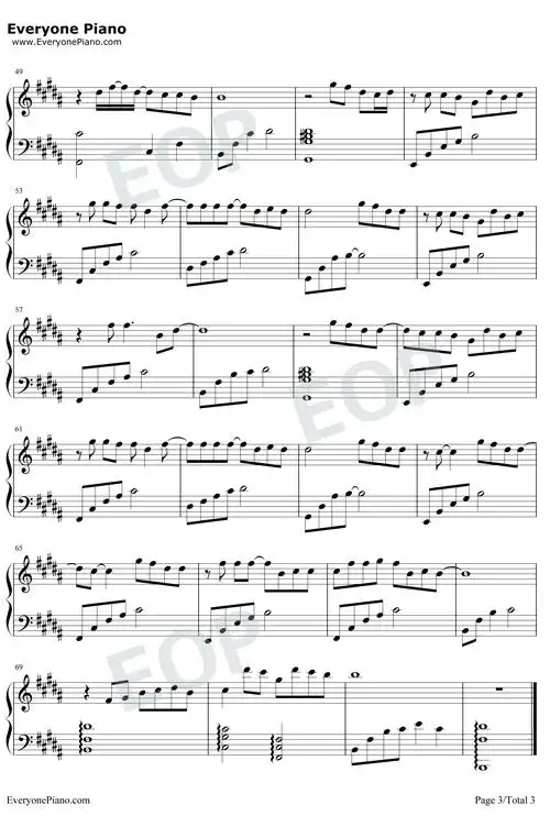 第三人称钢琴谱买辣椒也用券戚薇