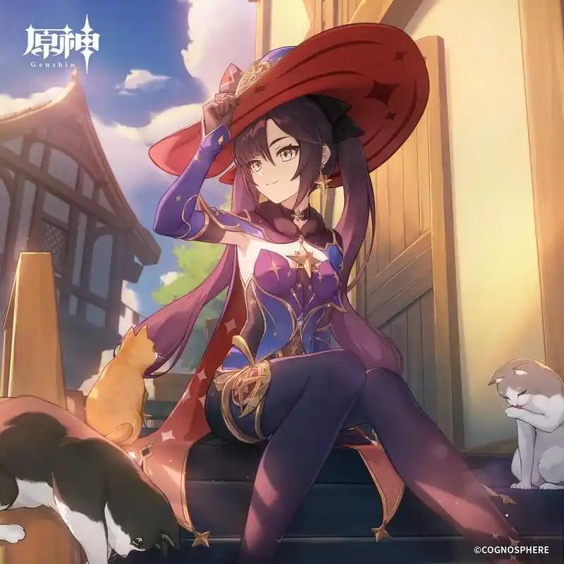 原神莫娜生日贺图.#原神 #莫娜 - 抖音