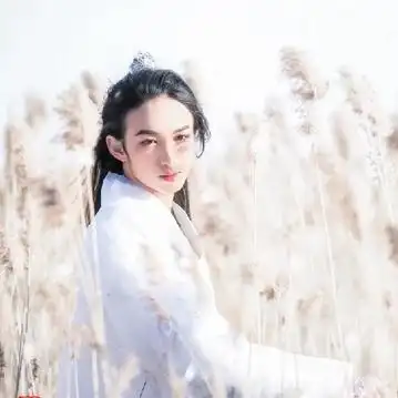 雪飘带折扇白衣男生头像唯美古风真人头像