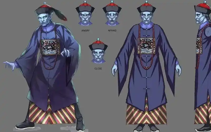 3dmax角色建模传统手绘角色模型制作清朝僵尸建模零基础教学