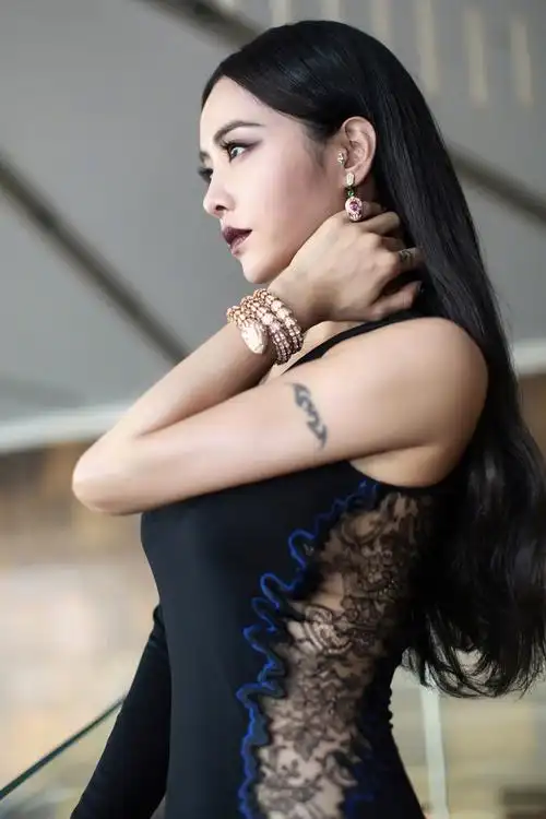 蔡依林开叉长裙性感妖娆写真图片99