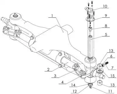 发明一种叉车横置油缸转向桥及零位确认方法 申请号:cn202110453178.