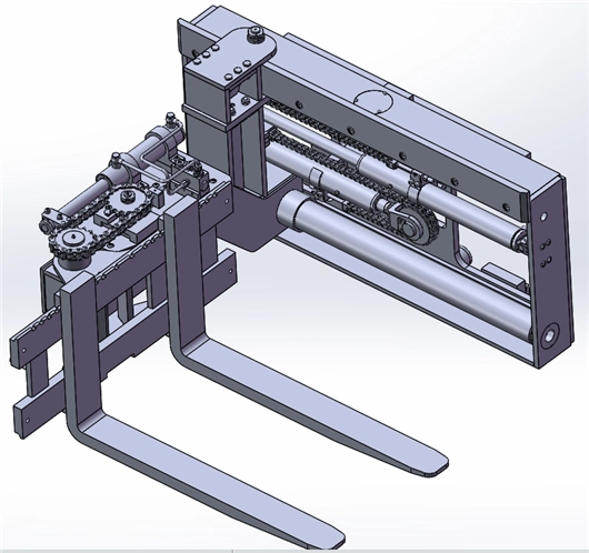 叉车底盘180度旋转