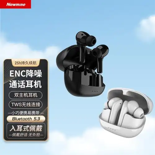 纽曼(newmine)真无线蓝牙耳机tws双麦降噪蓝牙5.