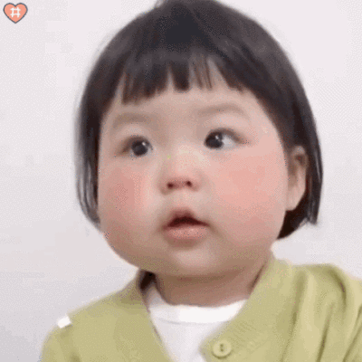 萌娃丸子妹表情包动图爱上胖脸特效了哈哈品如 你的衣服~低头整理我的