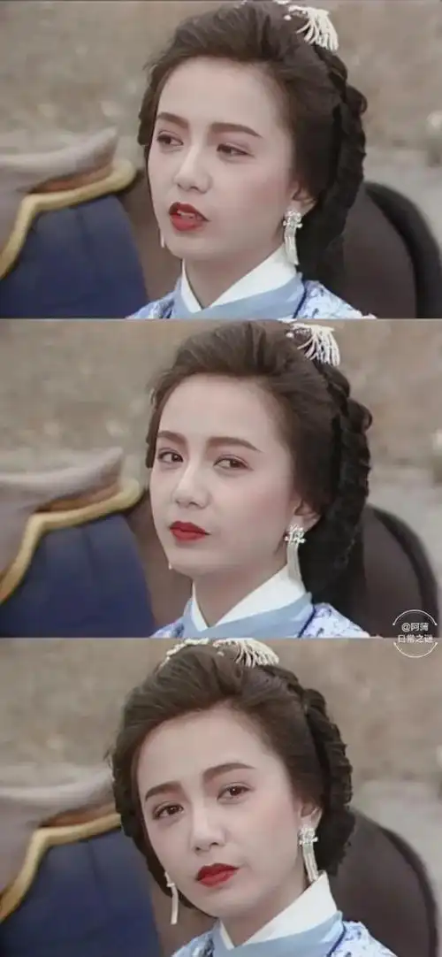 娇俏的伊兰公主曾华倩好美啊什么发型都合适