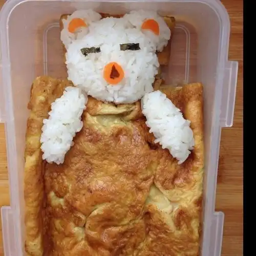 海洋之心5816做的午睡的小熊蛋包饭