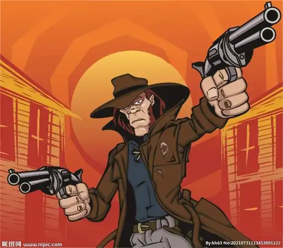 西部牛仔设计图__其他_动漫动画_设计图库_昵图网nipic.com