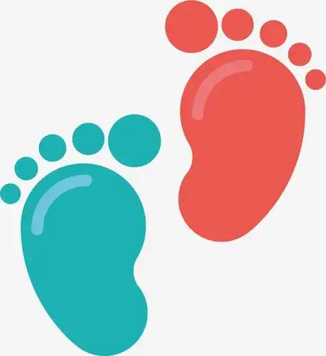 小脚丫卡通简笔画