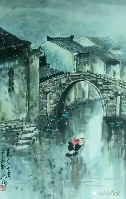 画家笔下的江南水乡古镇一双林