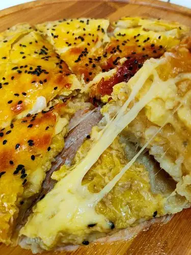 爆浆香蕉芝士饼