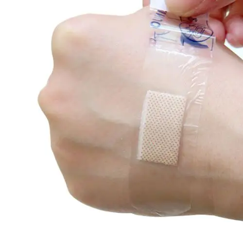 海氏海诺透明防水创可贴医用止血隐形创口贴透气伤口脚后跟100片