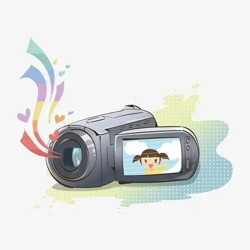 卡通摄像机矢量素材