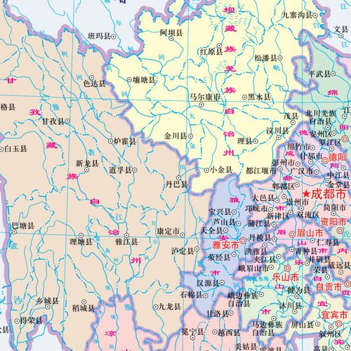 2023新版 四川地图册 中国分省系列地图册 高清彩印 自驾自助游 标注