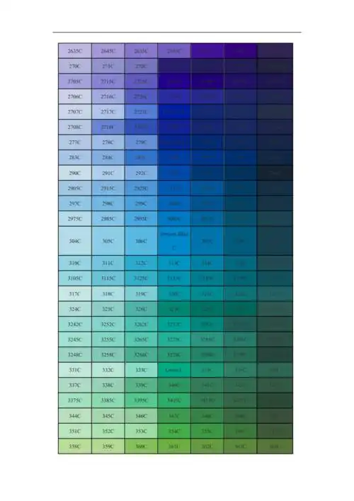 pantone色卡cu卡电子版色号颜色查询东莞pantone色卡提供分析doc7页