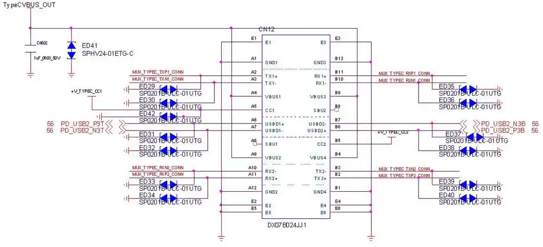 【技术大神】小谈usb type c接口的esd保护方案