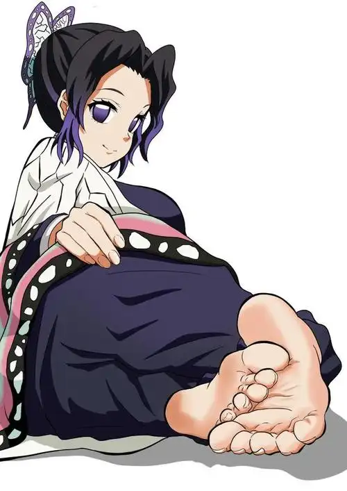 蝴蝶忍脚掌竖图脚掌蝴蝶忍同人