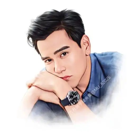 古月剑原创手绘头像欣赏彭于晏