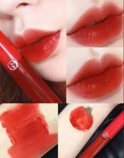 阿玛尼唇釉红管405