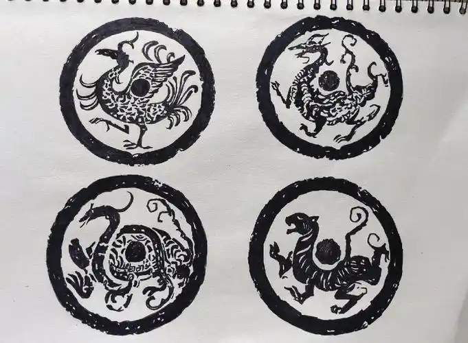 汉代四神纹瓦当现藏于河南博物院