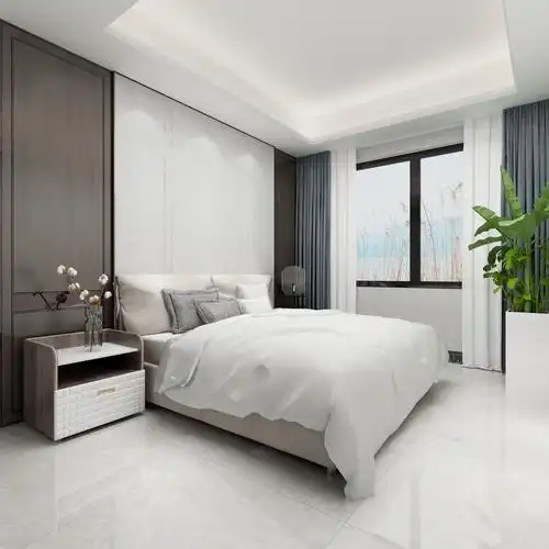 瓷砖效果图 卧室瓷砖效果图 香林水岸次卧