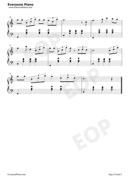 东方之珠-罗大佑五线谱预览2-钢琴谱文件(五线谱,双手简谱,数字谱