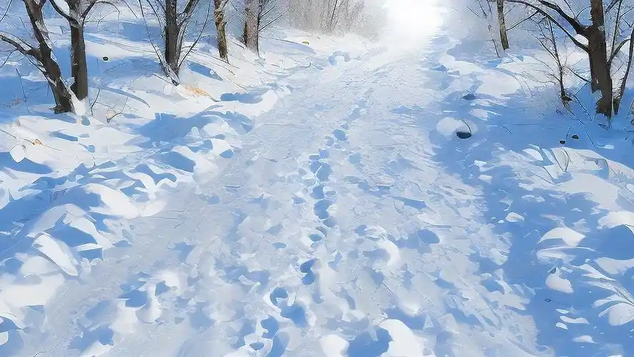 雪地背景图,感受冰封世界的魅力❄️