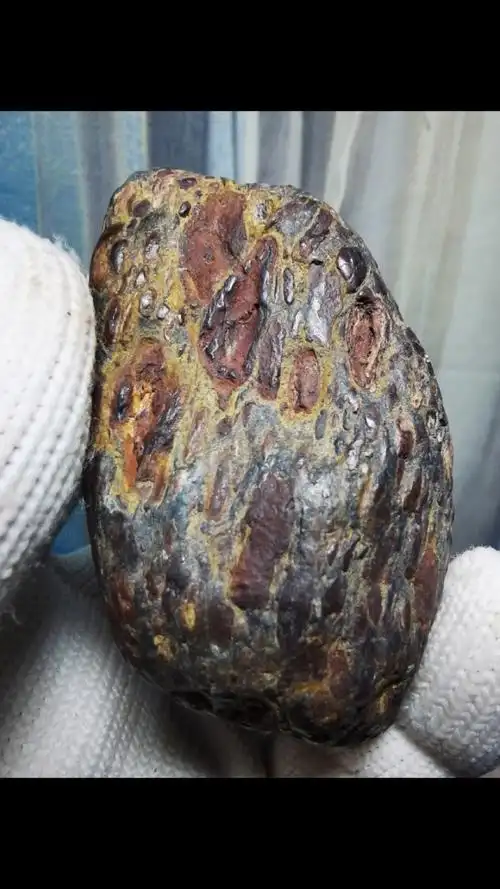 高熔五彩球粒陨石小精品