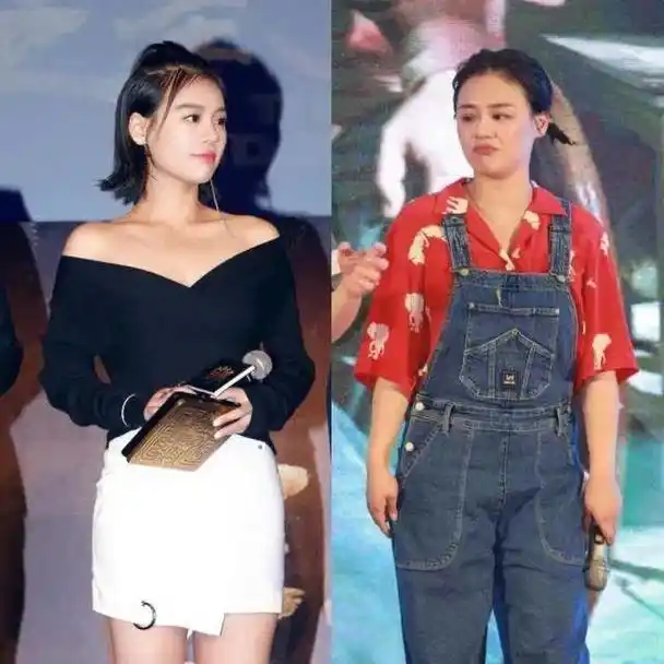 马思纯变胖发福的时候,体重高达120斤以上,肉眼可见苗条身材变成圆膀