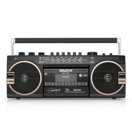 金业t6复古录音机老式怀旧磁带机盘卡带机蓝牙收录机