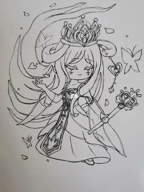 寻找小红书绘画大神画儿童简单简笔画萝莉