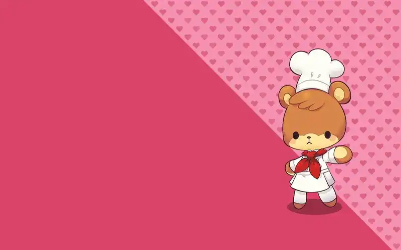 小熊料理卡通桌面壁纸第12张