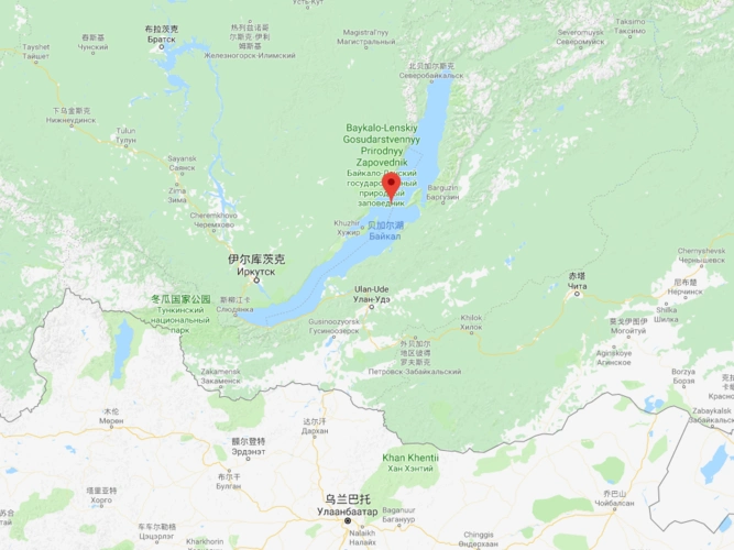 贝加尔湖位置示意图