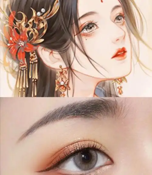 桃花眼的眼型不能过于细长,也不可眼尾上翘,不然就是透着妖媚感的狐狸